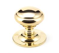 From The Anvil Polished Brass Round Centre Door Knob
