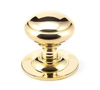 From the Anvil Polished Brass Round Centre Door Knob