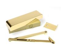 From The Anvil Polished Brass Size 2-5 Door Closer & Cover