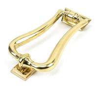 From The Anvil Polished Brass Slimline Art Deco Door Knocker