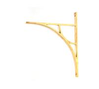 From the Anvil Polished Brass Tyne Shelf Bracket (314mm X 250mm)