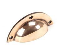 From The Anvil Polished Bronze 4" Plain Drawer Pull