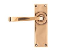 From The Anvil Polished Bronze Avon Lever Latch Set