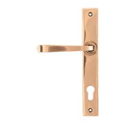 From The Anvil Polished Bronze Avon Slimline Lever Espag. Lock Set