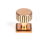 From The Anvil Polished Bronze Judd Cabinet Knob - 25mm (Square)