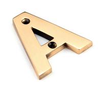 From The Anvil Polished Bronze Letter A