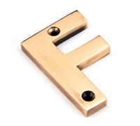 From The Anvil Polished Bronze Letter F