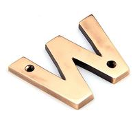 From The Anvil Polished Bronze Letter W