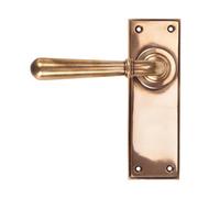 From The Anvil Polished Bronze Newbury Lever Latch Set