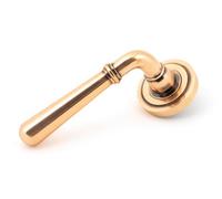 From The Anvil Polished Bronze Newbury Lever On Rose Set (Art Deco) - Unsprung