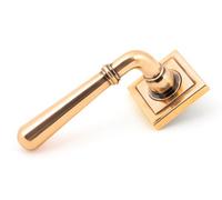 From The Anvil Polished Bronze Newbury Lever On Rose Set (Square) - Unsprung