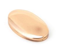 From The Anvil Polished Bronze Oval Escutcheon & Cover
