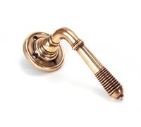 From The Anvil Polished Bronze Reeded Lever On Rose Set - Unsprung