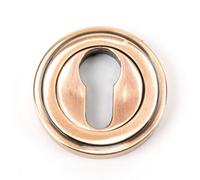From The Anvil Polished Bronze Round Euro Escutcheon (Art Deco)