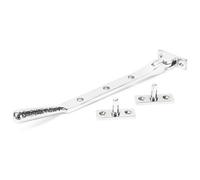 From The Anvil Polished Chrome 8 Inch Hammered Newbury Stay