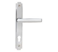 From the Anvil Polished Chrome Art Deco Slimline Lever Espag. Lock Set