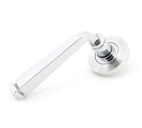 From The Anvil Polished Chrome Avon Round Lever On Rose Set (Beehive) - Unsprung