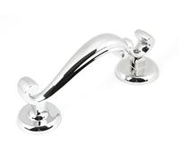 From The Anvil Polished Chrome Doctors Door Knocker, Silver