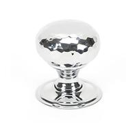 From the Anvil Polished Chrome Hammered Mushroom Cabinet Knob 32mm