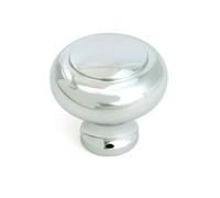 From The Anvil Polished Chrome Regency Cabinet Knob - Large