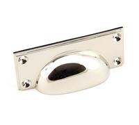 From The Anvil Polished Nickel Art Deco Drawer Pull
