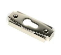 From the Anvil Polished Nickel Art Deco Euro Escutcheon