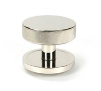 From The Anvil Polished Nickel Brompton Centre Door Knob (Plain)