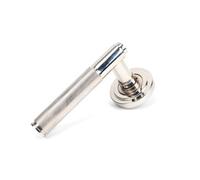 From The Anvil Polished Nickel Brompton Lever On Rose Set (Art Deco)