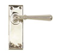 From The Anvil Polished Nickel Newbury Lever Latch Set