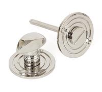 From The Anvil Polished Nickel Round Bathroom Thumbturn