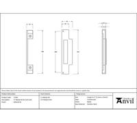 From The Anvil Polished Ss 1/2" Rebate Kit For Sash Lock