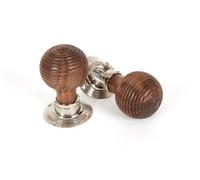From The Anvil Rosewood And Pn Beehive Mortice/rim Knob Set