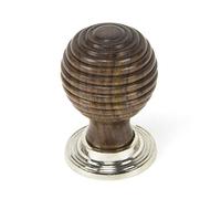 from The Anvil Rosewood and Polished Nickel Beehive Cabinet Knob 38mm 83874