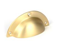 From the Anvil Satin Brass 4" Plain Drawer Pull