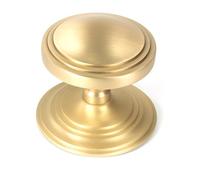 From the Anvil Satin Brass Art Deco Centre Door Knob