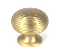 From the Anvil Satin Brass Beehive Cabinet Knob 40mm