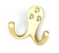 From the Anvil Satin Brass Celtic Double Robe Hook