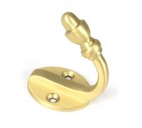 From the Anvil Satin Brass Coat Hook (Single)
