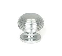 From the Anvil Satin Chrome Beehive Cabinet Knob 30mm