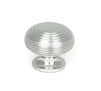 From the Anvil Satin Chrome Beehive Cabinet Knob 40mm