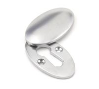 From The Anvil Satin Chrome Oval Escutcheon & Cover