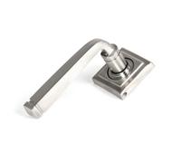 From The Anvil Satin Marine Ss (316) Avon Round Lever On Rose Set (Square) - Unsprung