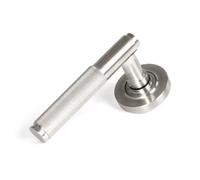 From The Anvil Satin Marine Ss (316) Brompton Lever On Rose Set (Plain) - Unsprung