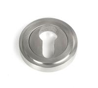 From The Anvil Satin Marine Ss (316) Round Euro Escutcheon (Art Deco)