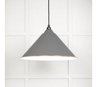 From the Anvil White Gloss Hockley Pendant In Bluff