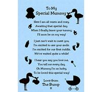 from The Bump Poem Verse 'to My Special Mummy' Baby Blue Greeting Card (Baby Shower, Just Because)