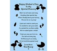 from The Bump Poem Verse 'to My Special Mummy' Baby Blue Mothers Day Card