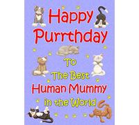 from The Cat Birthday Card (Lilac, Human Mummy, Happy Purrthday)
