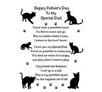 from The Cat Verse Poem Fathers Day Card (White, Special Dad)