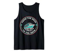from The Desk to Deck Retro Cruise Vacationer Tank Top